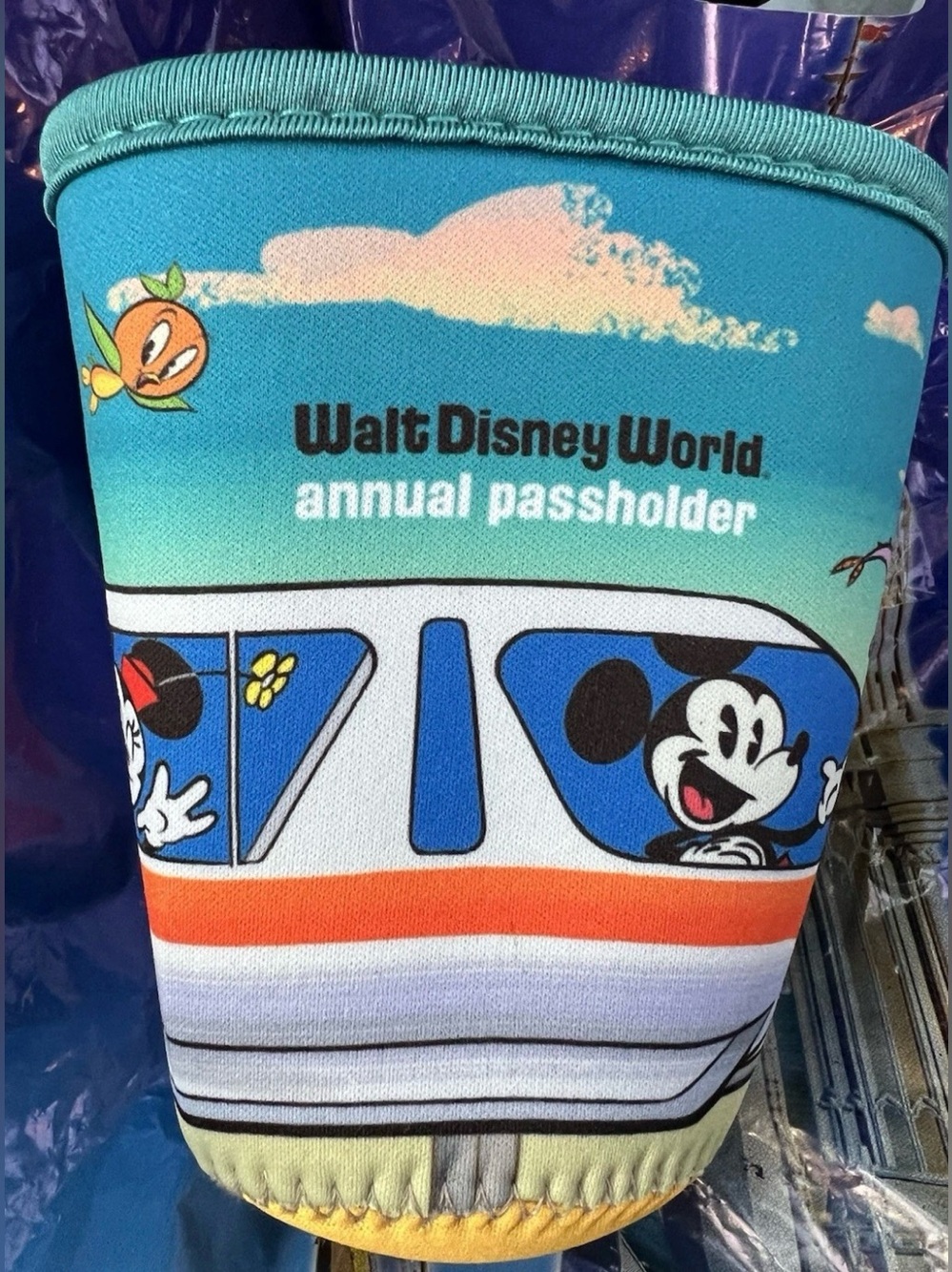 Disney Parks 2026 Joffrey’s Summer Challenge Monorail Reusable Cup Sleeve